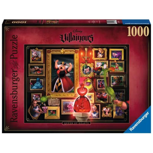 Ravensburger puzzel 1000 stukjes Disney Villainous Queen of hearts
